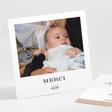 Remerciement baptême essentiel sacré