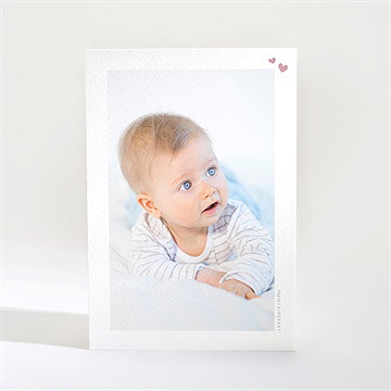 Remerciement naissance silhouettes - Dos de la carte