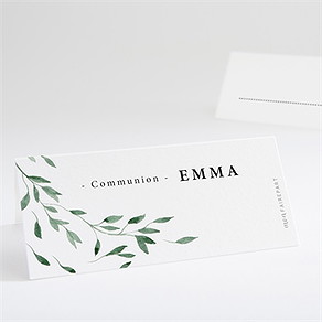 Marque-place communion belle simplicité