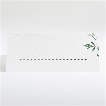 Marque-place communion belle simplicité - Dos du marque-place