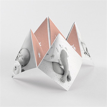 Faire-part naissance mosaique