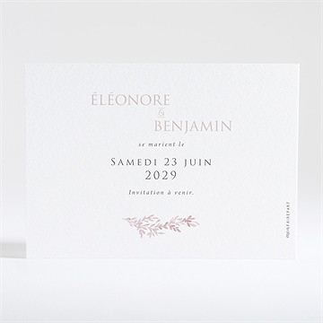 Save the Date mariage sous le saule - Dos de la carte