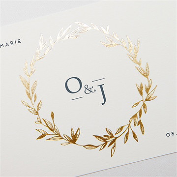 Save the Date mariage délicatesse - Détail de la carte