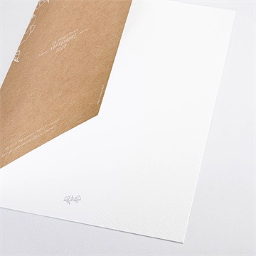 Livret de messe mariage gravure élégante - Détail du livret