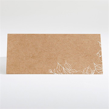 Marque-place mariage gravure élégante - Dos du marque-place