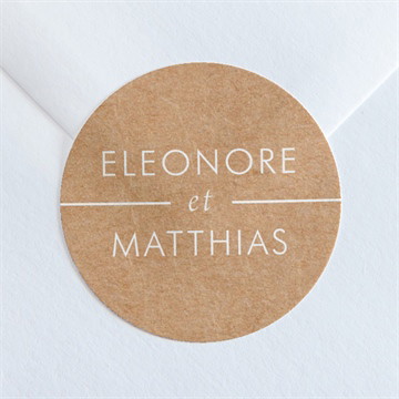 Sticker mariage gravure élégante