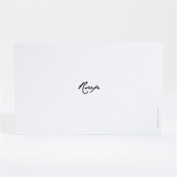 Carton réponse mariage epuré - Dos du carton