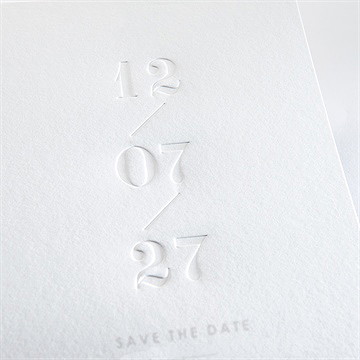 Faire-part mariage the date - Détail du faire-part