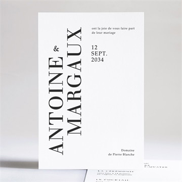 Faire-part mariage lettering