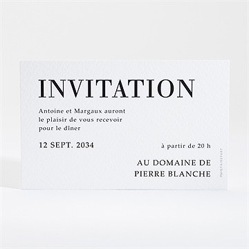Carton d'invitation mariage lettering