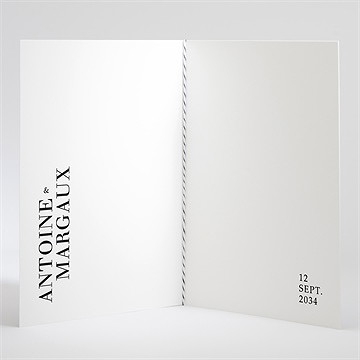 Livret de messe mariage lettering - Intérieur du livret