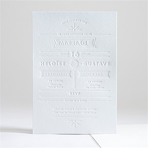 Faire-part mariage prouesse en papier