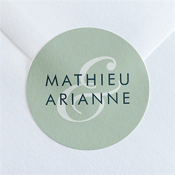 Sticker mariage esquisse argentée