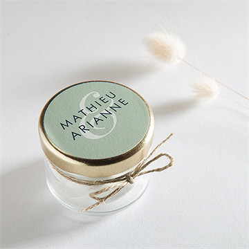 Sticker mariage esquisse argentée - Mise en situation