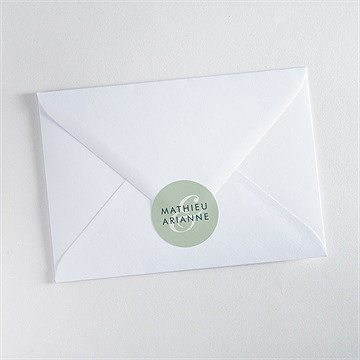 Sticker mariage esquisse argentée - Mise en situation