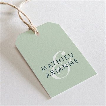 Etiquette mariage esquisse argentée