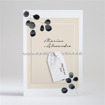 Faire-part mariage contraste