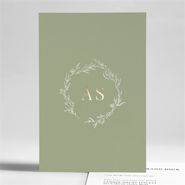 Faire-part mariage belle gravure