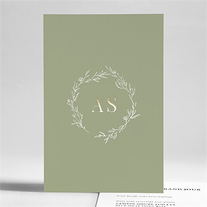 Faire-part mariage belle gravure