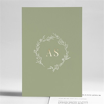 Faire-part mariage belle gravure