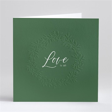 Faire-part mariage doux relief