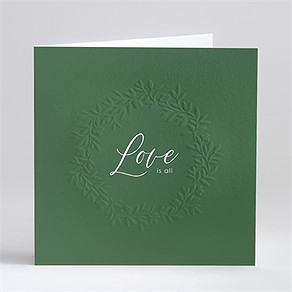 Faire-part mariage doux relief