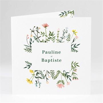 Faire-part mariage encadrés