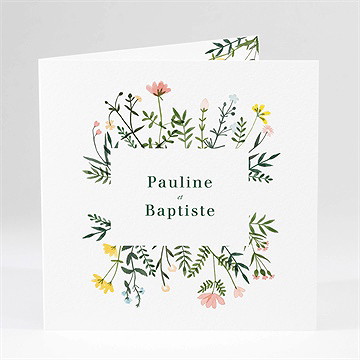 Faire-part mariage encadrés