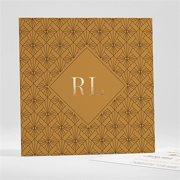 Faire-part mariage 100% art déco