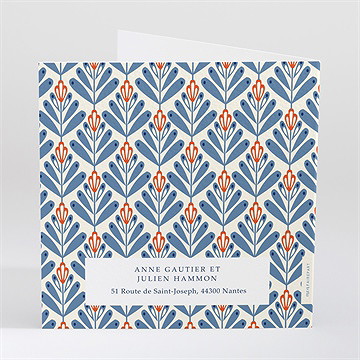 Faire-part mariage so vintage - Dos du faire-part