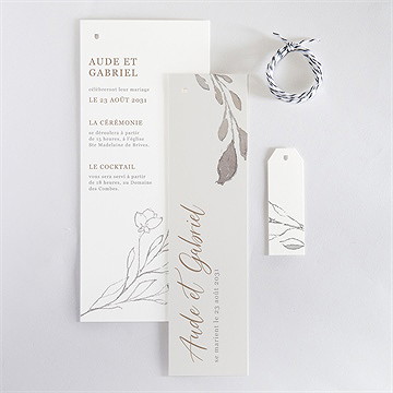 Faire-part mariage élégance - Vue d'ensemble