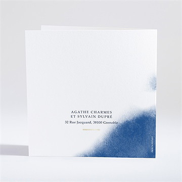 Faire-part mariage belle allure - Dos du faire-part