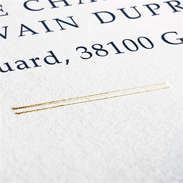 Faire-part mariage belle allure - Détail du faire-part