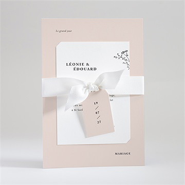 Faire-part mariage delicatesse