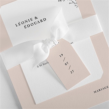Faire-part mariage delicatesse - Détail du faire-part