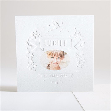 Faire-part communion lumière