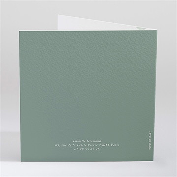 Faire-part naissance aquarelle pastel - Dos du faire-part