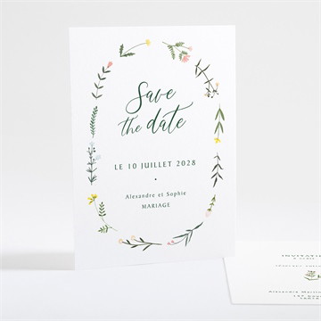 Save the Date mariage la ronde des fleurs