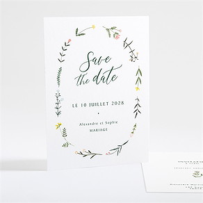 Save the Date mariage la ronde des fleurs