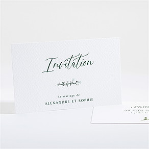 Carton d'invitation mariage la ronde des fleurs