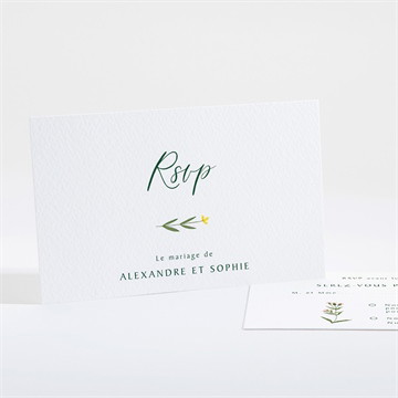 Carton réponse mariage la ronde des fleurs