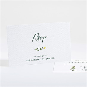 Carton réponse mariage la ronde des fleurs