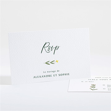 Carton réponse mariage la ronde des fleurs