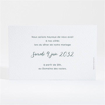 Carton d'invitation mariage love... - Dos du carton