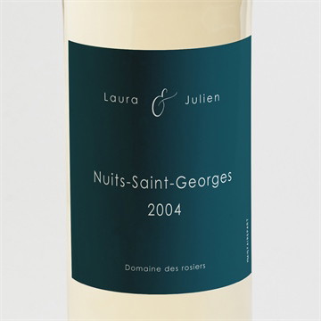 Etiquette de bouteille mariage love...