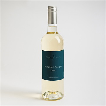 Etiquette de bouteille mariage love... - Mise en situation