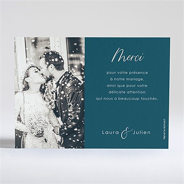 Remerciement mariage love... - Dos de la carte