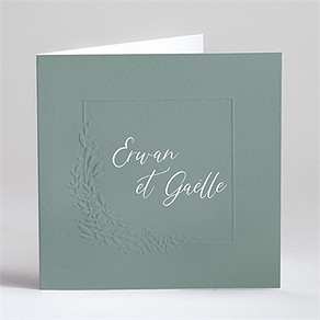 Faire-part mariage elégante poésie
