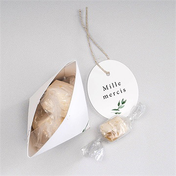 Boîte surprise mariage a l'ombre de l'olivier - Intérieur de la boîte