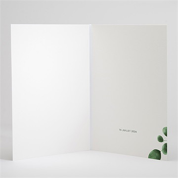 Livret de messe mariage fraîcheur végétale - Intérieur du livret